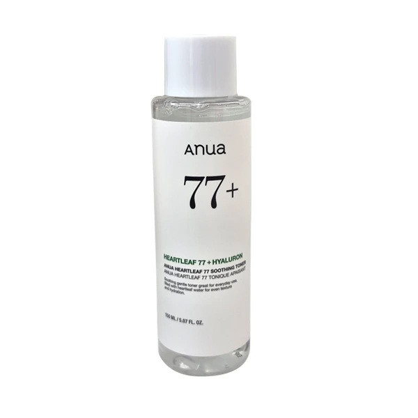 تونر تسکیندهنده و آبرسان آنوا Anua Heartleaf 77% + Hyaluron Soothing Toner