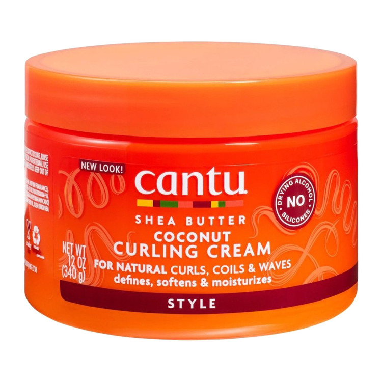 کرم مو استایل موی فر کنتو نارگیل Cantu Coconut Curling Cream